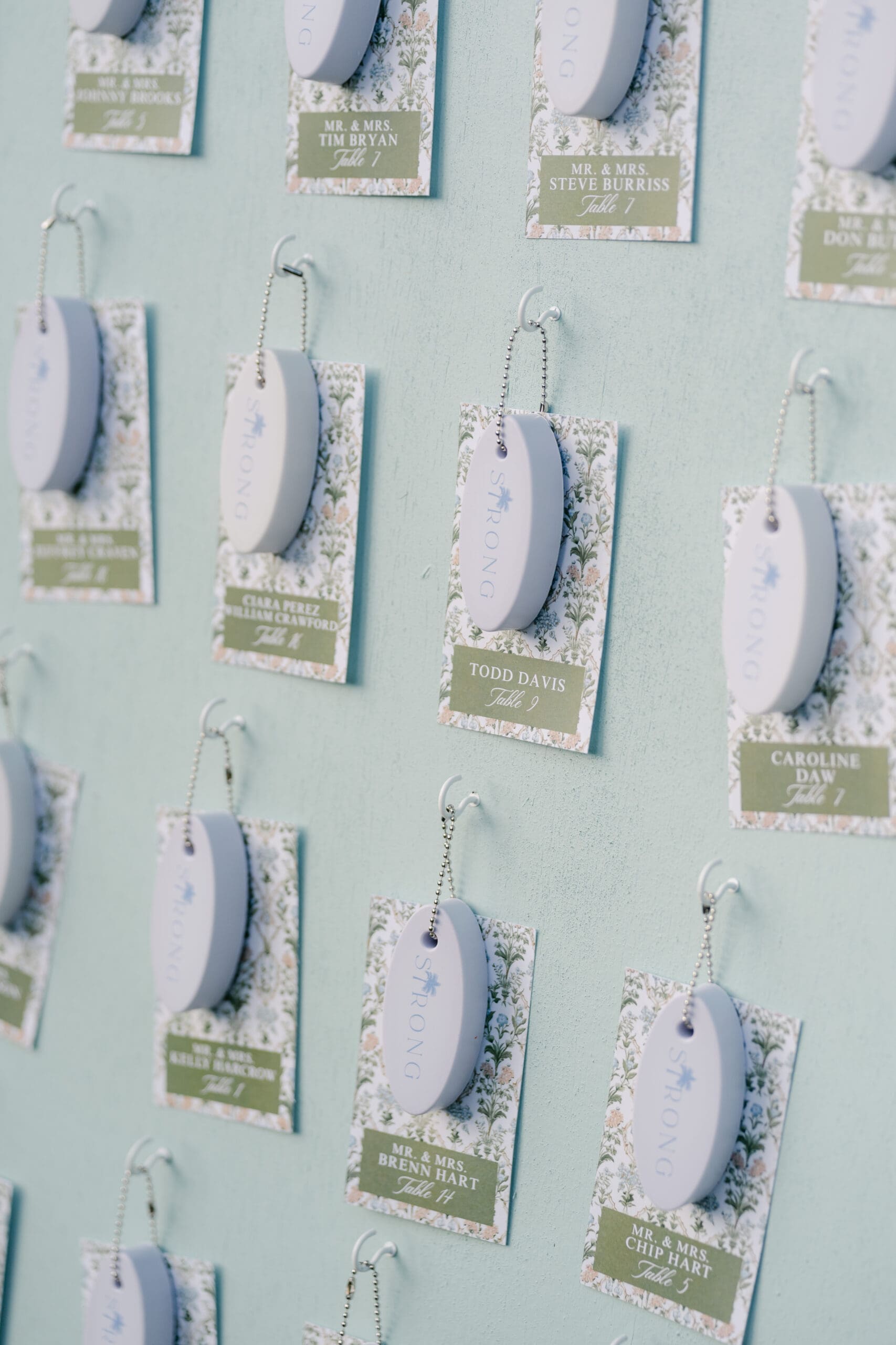 Boat keychains as wedding guest favors